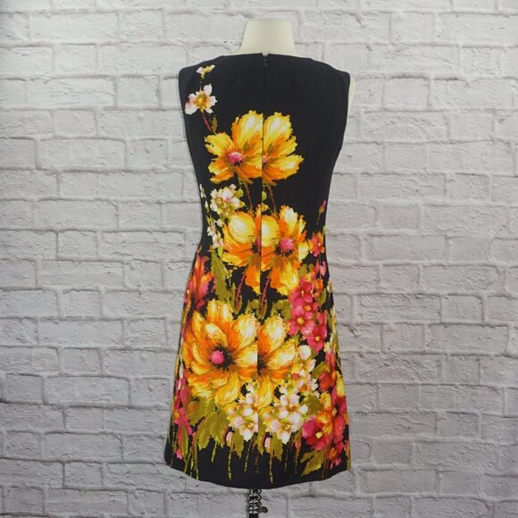 Vintage 60s Floral Mini Dress - Picture 3 of 8